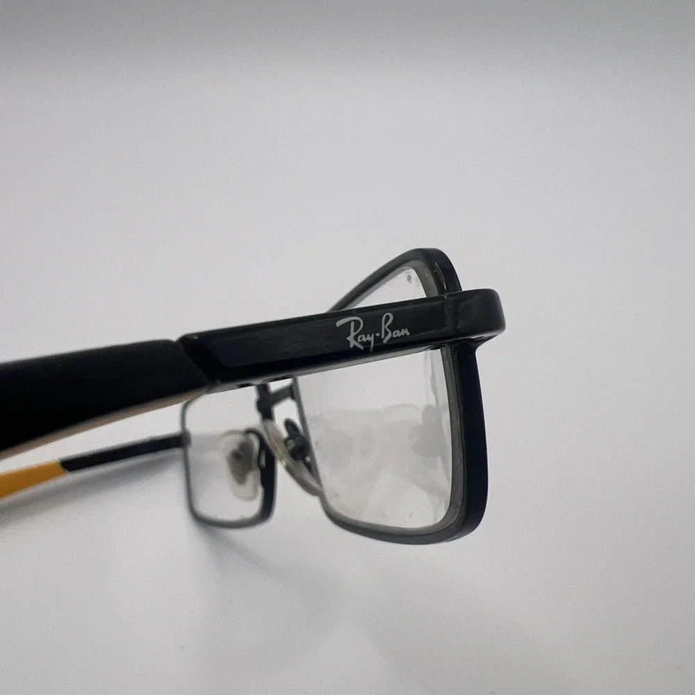 Ray-Ban Kids RB1033 4005 Black/Orange Rectangle Eyeglass Frames Only 47-16-125